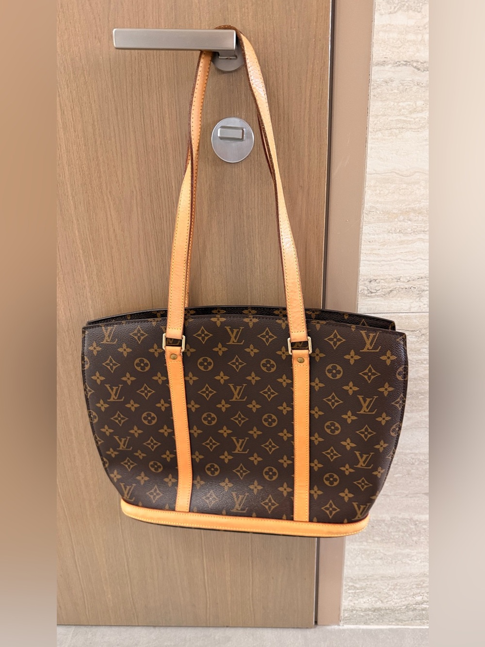 Louis Vuitton Brown Monogram Tote with Vachetta Straps